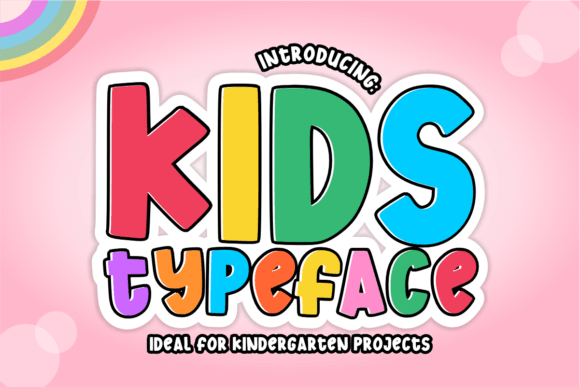 Kidstypeface bubble font