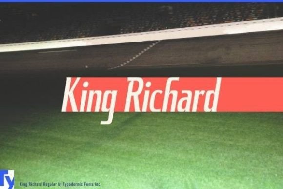King Richard font sample