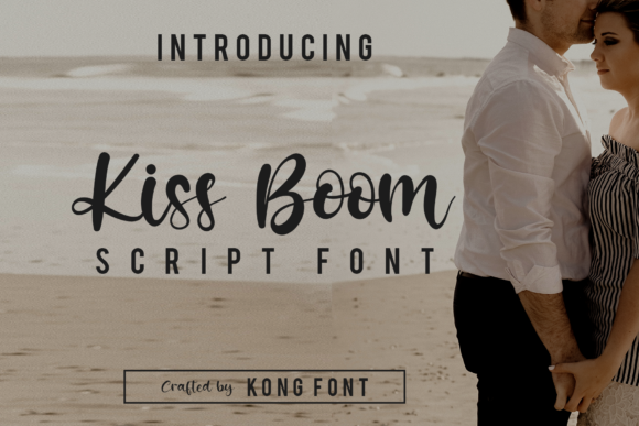 Kiss Boom bubble font