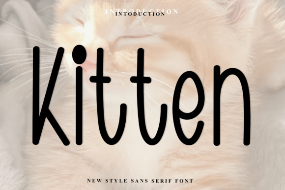 Kitten Christmas font