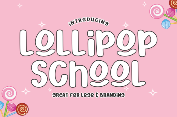 Lollipop School creepy horror font