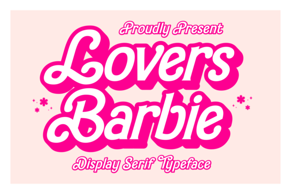 Lovers Barbie bubble font