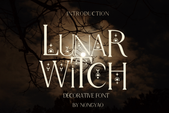 Lunar Witch Halloween icon font