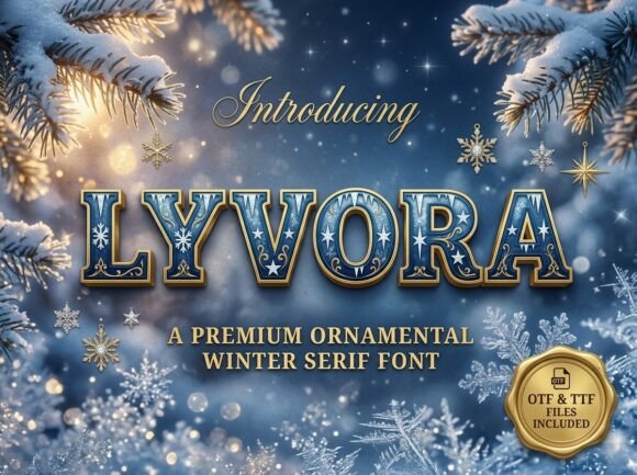 Lyvora Christmas font