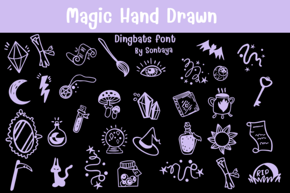 Magic Hand Drawn font sample