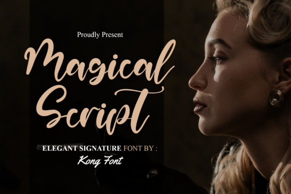 Magical Script bubble font