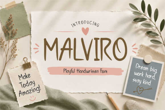 Malviro font sample
