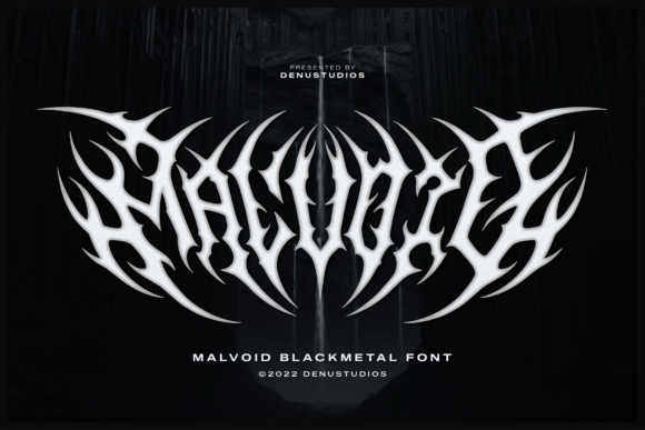 Malvoid tattoo lettering font