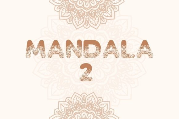 Mandala 2 Christmas font