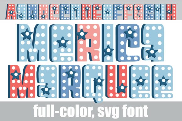 'merica Marquee Christmas font