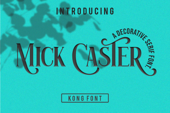 Mick Caster font sample