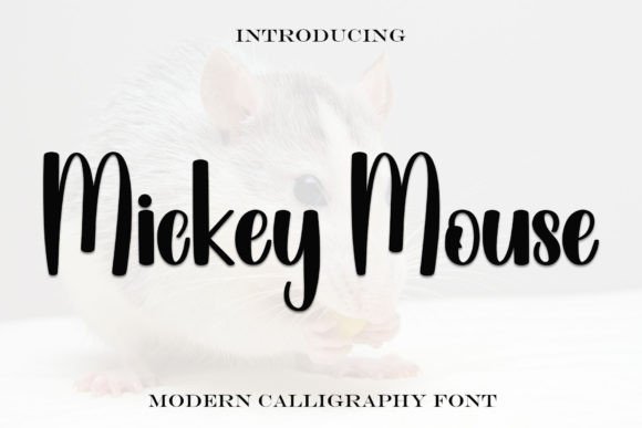 Mickey Mouse bubble font