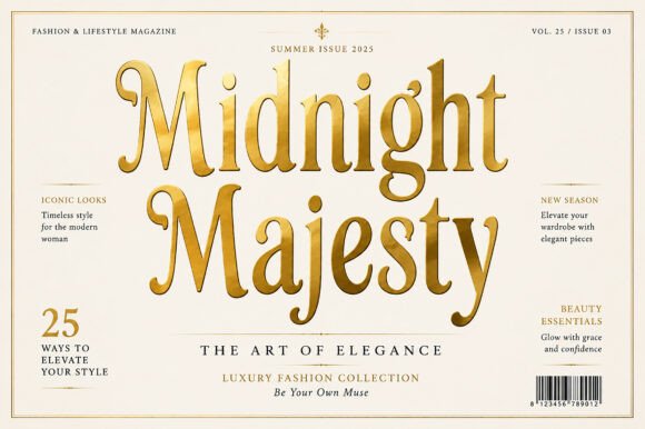 Midnight Majesty font sample