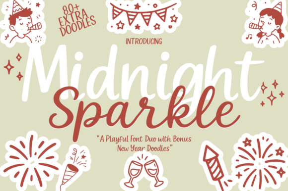 Midnight Sparkle Duo Christmas font