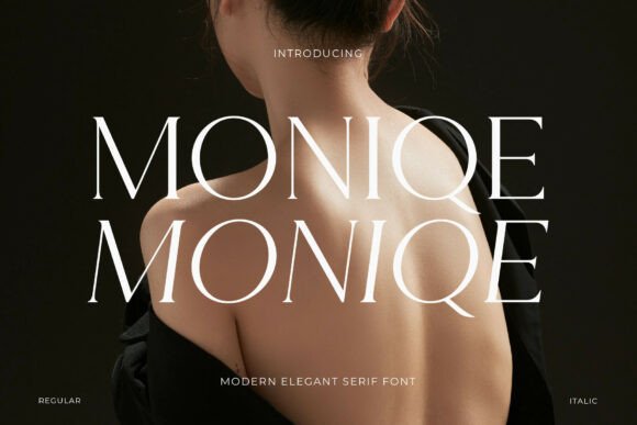 Moniqe font sample