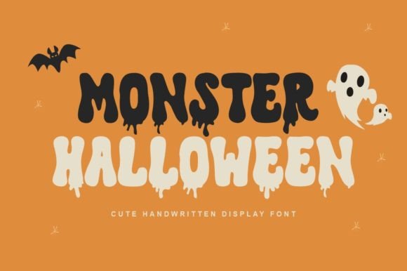 Monster Halloween (Dripping) Halloween font