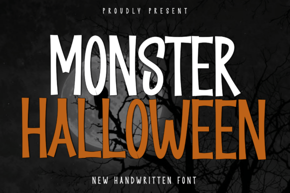Monster Halloween (Handwritten) Halloween font