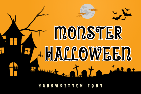 Monster Halloween (Curly) Halloween font