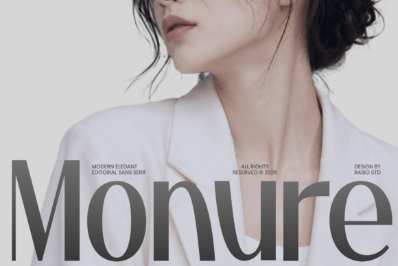 Monure font sample