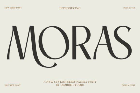 Moras font sample