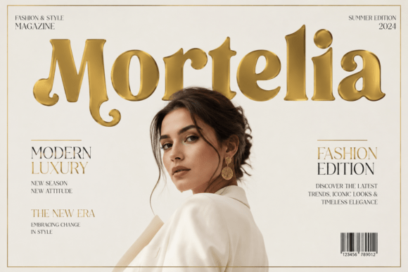 Mortelia font sample