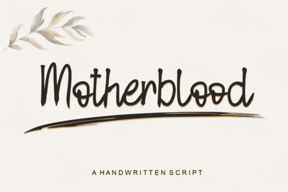 Motherblood Halloween font