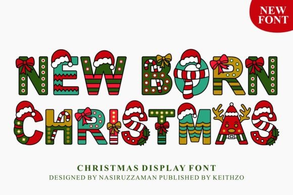 New Born Christmas Christmas font