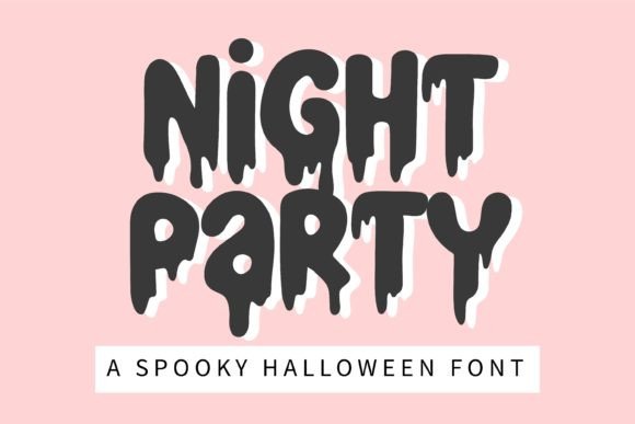 Night Party font sample