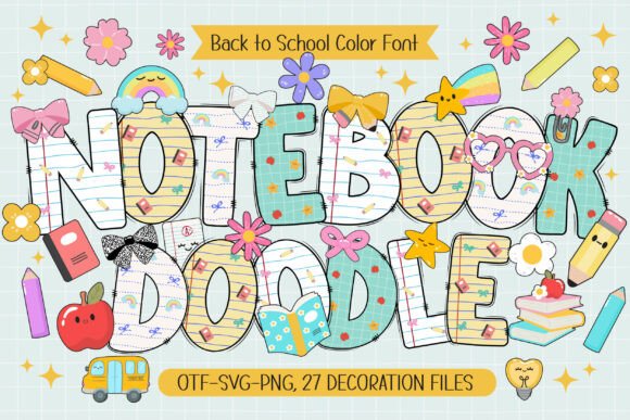 Notebook Doodle Christmas font
