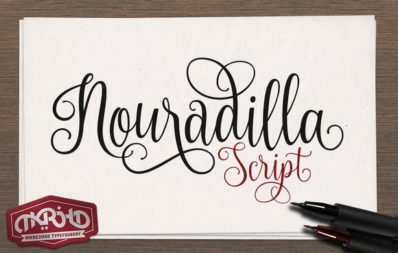 Nouradilla Script Free Version free font