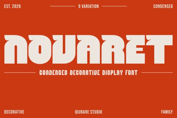 Novaret font sample
