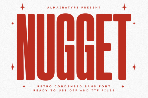 Nugget bubble font