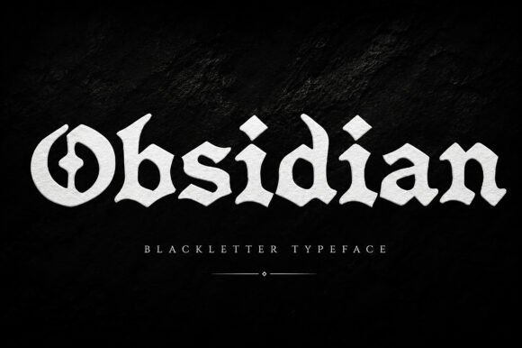 Obsidian font sample
