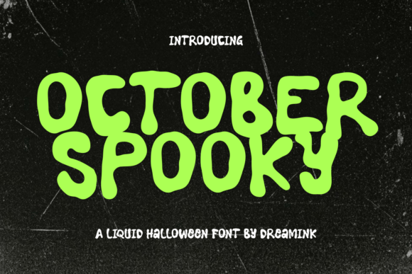 October Spooky Halloween font