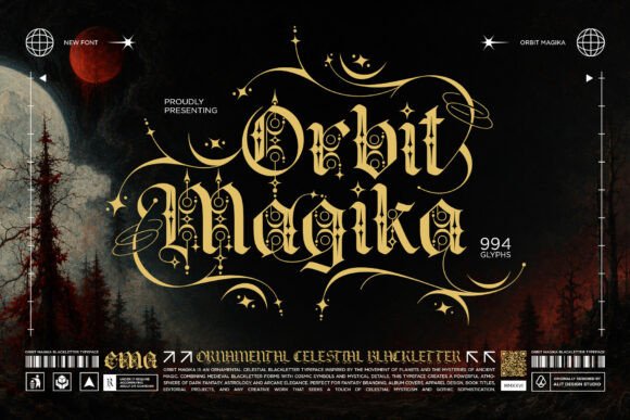 Orbit Magika tattoo lettering font