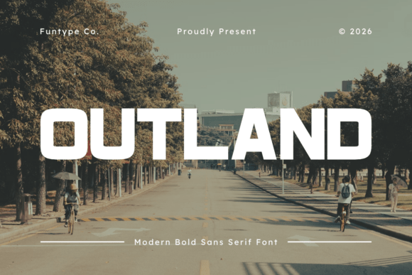 Outland bubble font