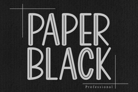 Paper Black font sample