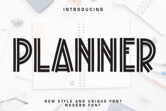 Planner font sample