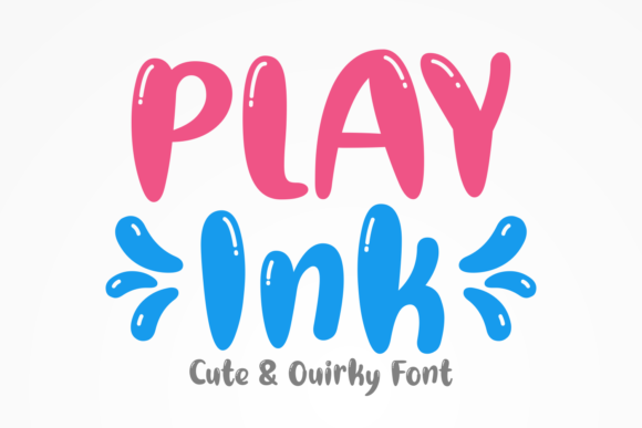 Play Ink bubble font