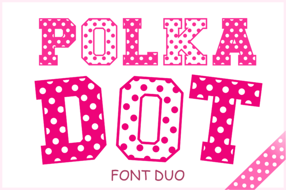 Polka Dot Duo bubble font