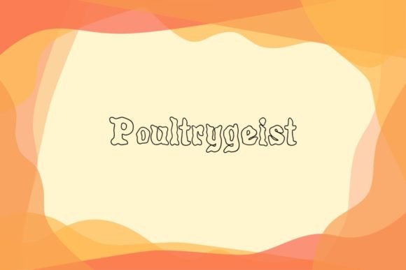 Poultrygeist creepy horror font
