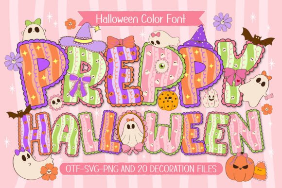 Preppy Halloween Christmas font