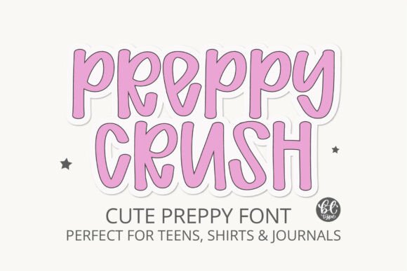 Preppycrush bubble font