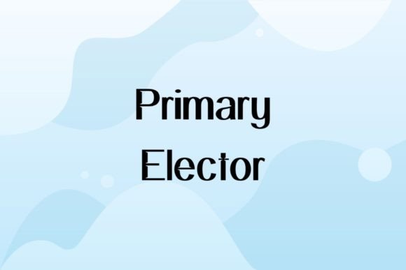 Primary Elector font sample