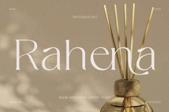 Rahena font sample