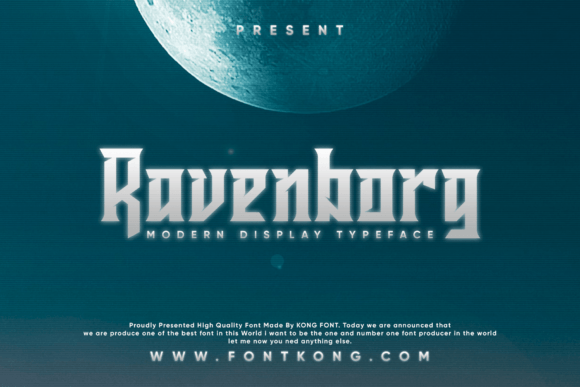 Ravenborg tattoo font