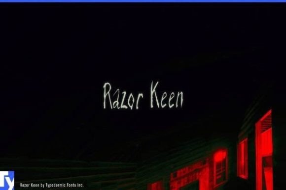 Razor Keen Halloween font