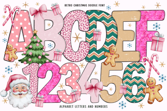 Retro Christmas Doodle Christmas font