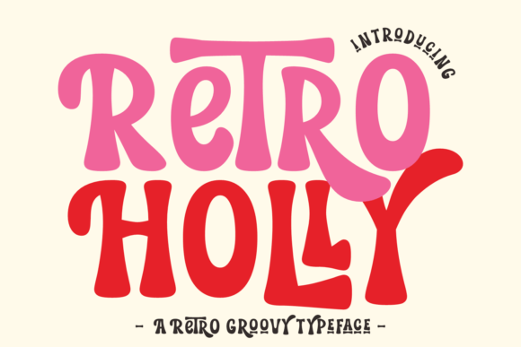 Retro Holly font sample