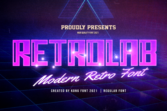 Retro Lab font sample
